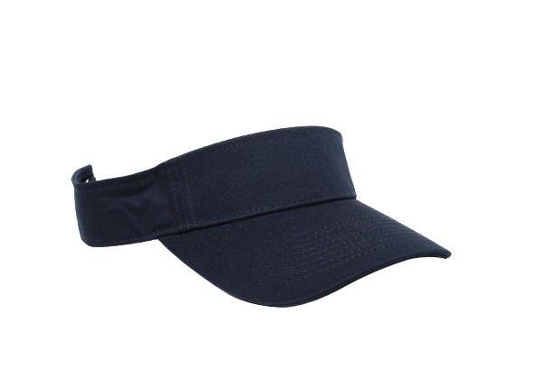 Cotton Woven Hook-And-Loop Adjustable Visor - Apparel Globe