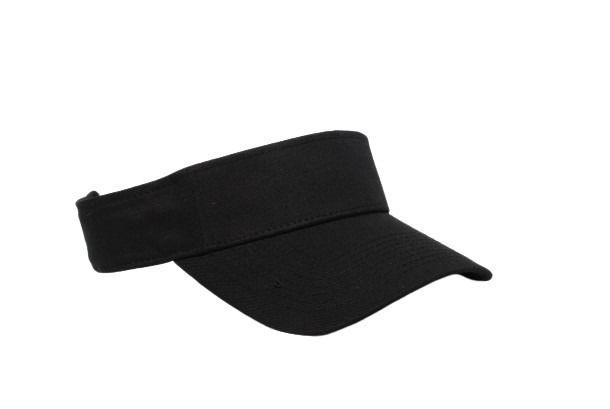 Cotton Woven Hook-And-Loop Adjustable Visor - Apparel Globe