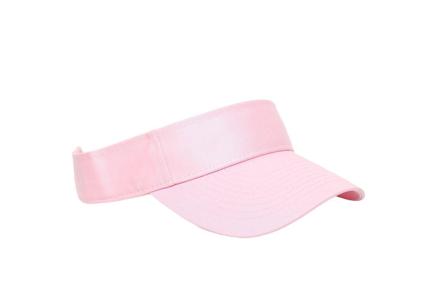 Cotton Woven Hook-And-Loop Adjustable Visor - Apparel Globe