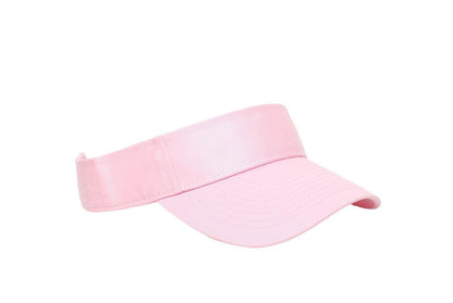 Cotton Woven Hook-And-Loop Adjustable Visor - Apparel Globe