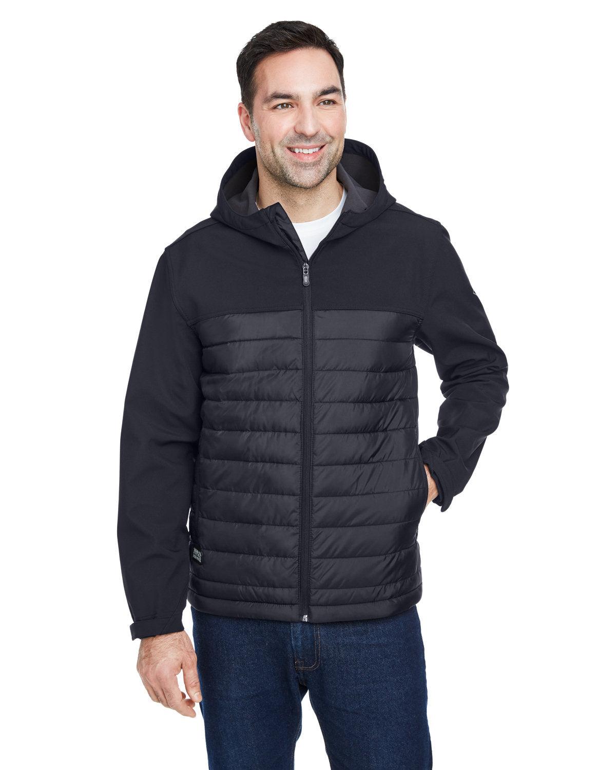 Men's Pinnacle Puffer Body Softshell Hooded Jacket - Apparel Globe