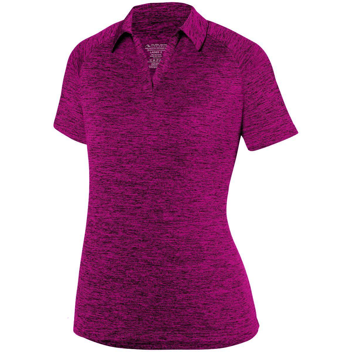 Ladies Intensify Black Heather Polo - Apparel Globe