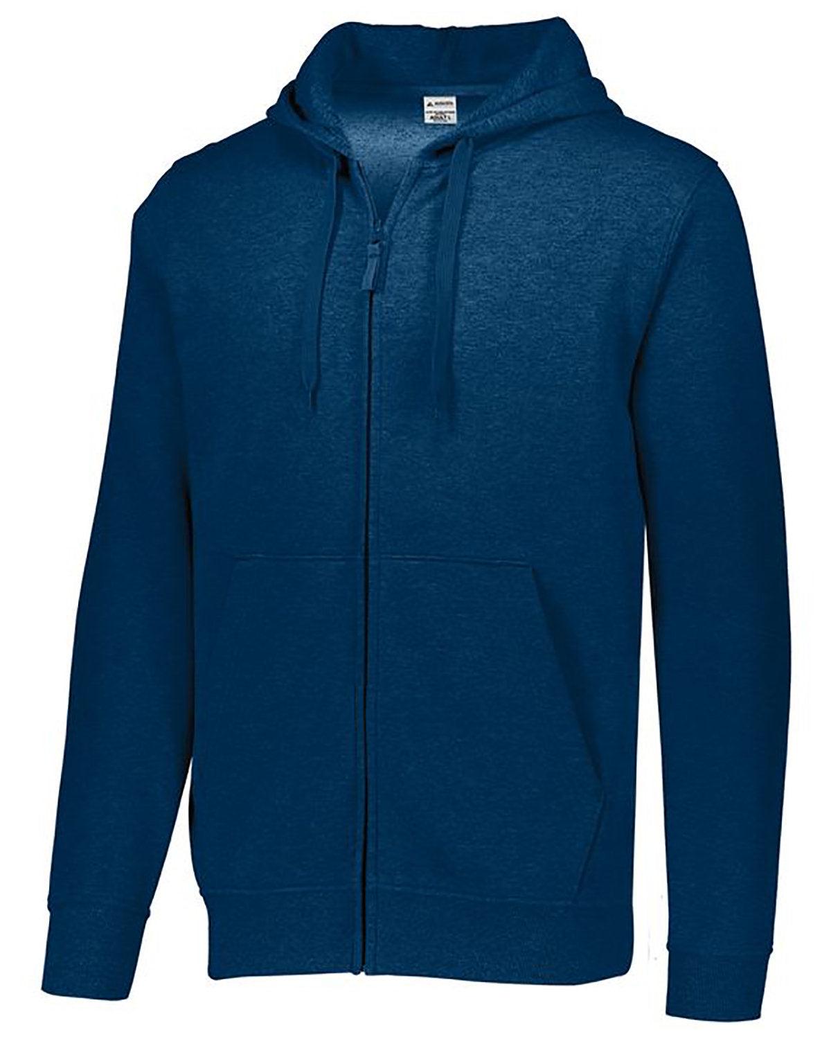 Adult 60/40 Fleece Full-Zip Hooded Sweatshirt - Apparel Globe