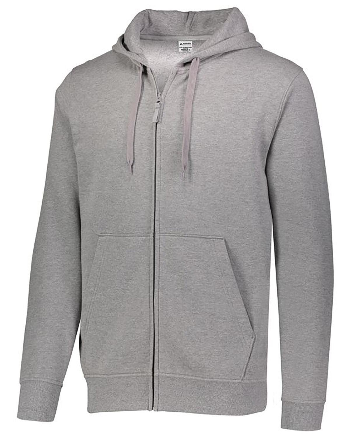 Adult 60/40 Fleece Full-Zip Hooded Sweatshirt - Apparel Globe