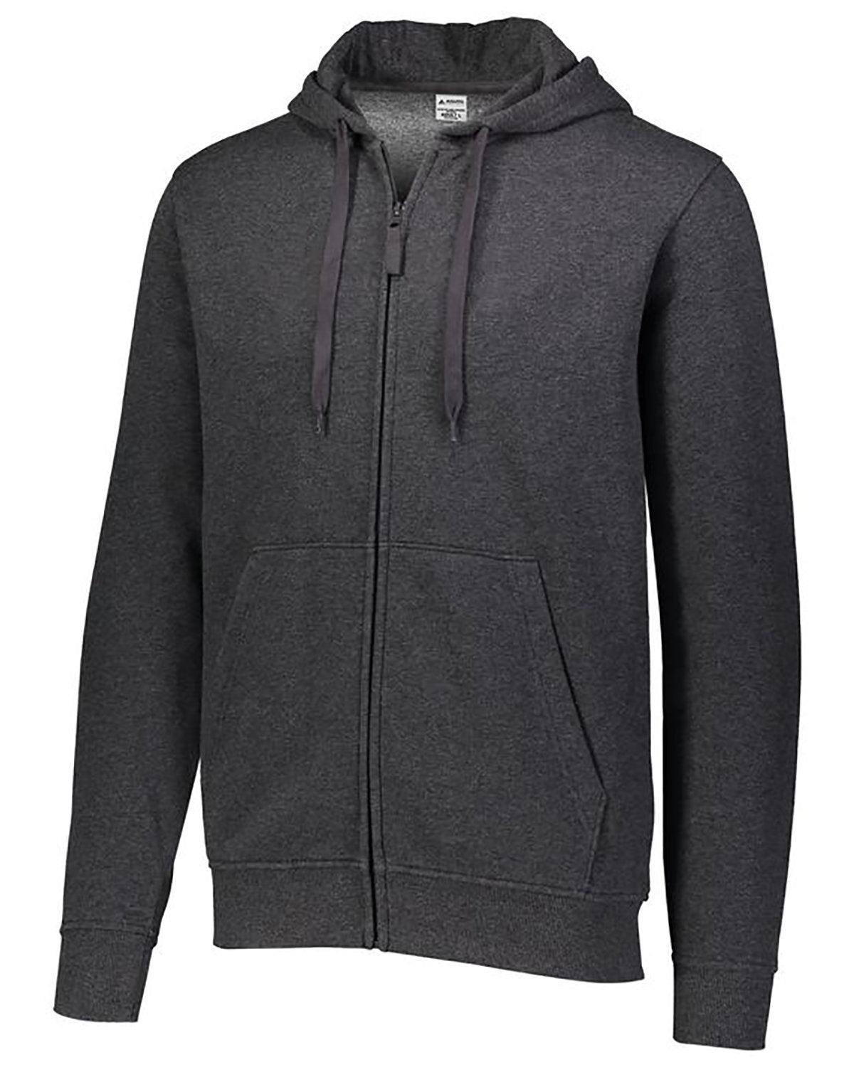 Adult 60/40 Fleece Full-Zip Hooded Sweatshirt - Apparel Globe