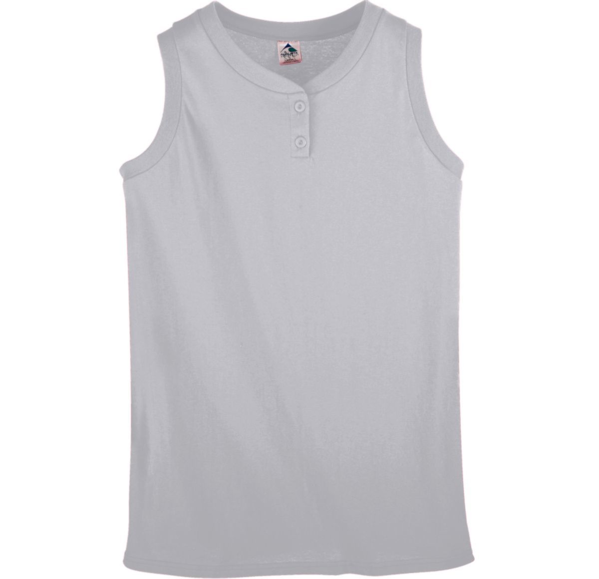 GIRLS SLEEVELESS TWO-BUTTON SOFTBALL JERSEY - Apparel Globe