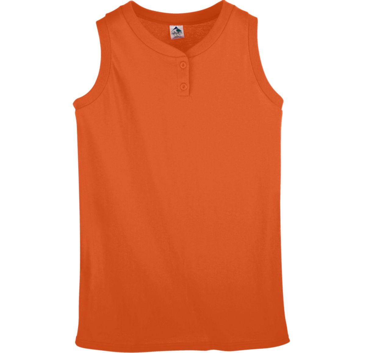 GIRLS SLEEVELESS TWO-BUTTON SOFTBALL JERSEY - Apparel Globe
