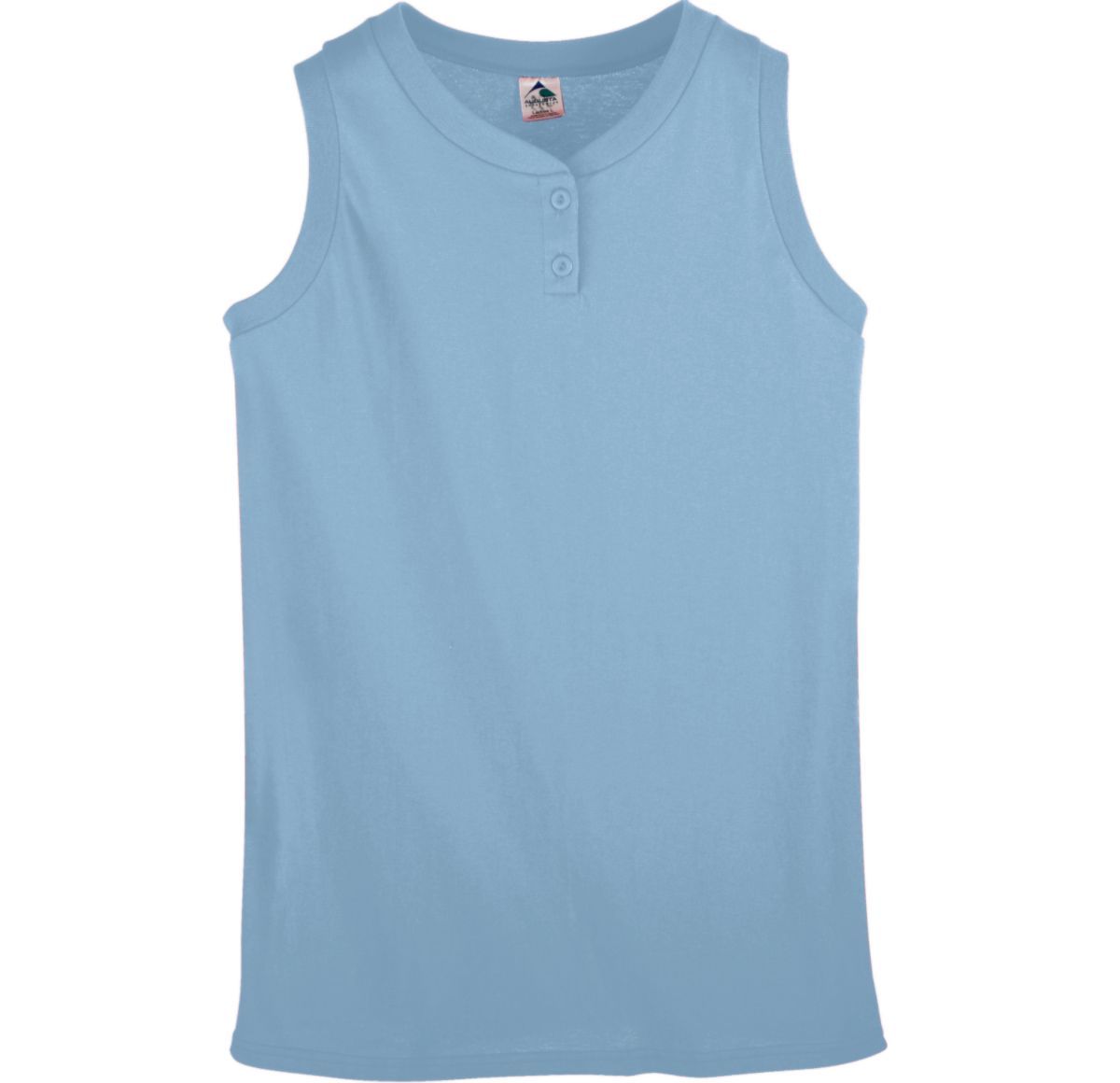 GIRLS SLEEVELESS TWO-BUTTON SOFTBALL JERSEY - Apparel Globe