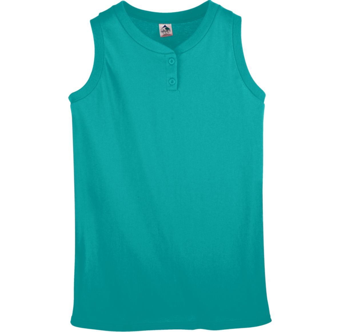GIRLS SLEEVELESS TWO-BUTTON SOFTBALL JERSEY - Apparel Globe
