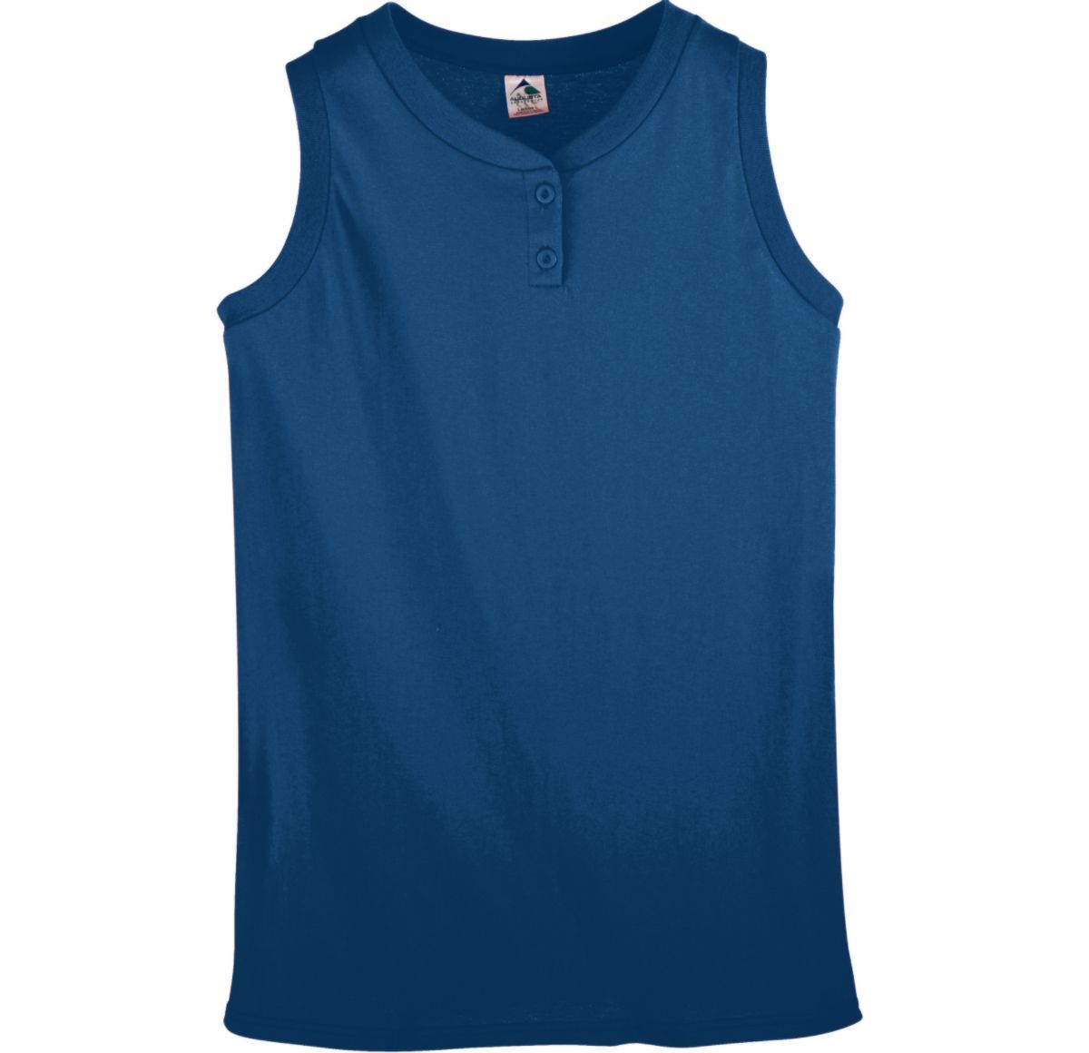 GIRLS SLEEVELESS TWO-BUTTON SOFTBALL JERSEY - Apparel Globe