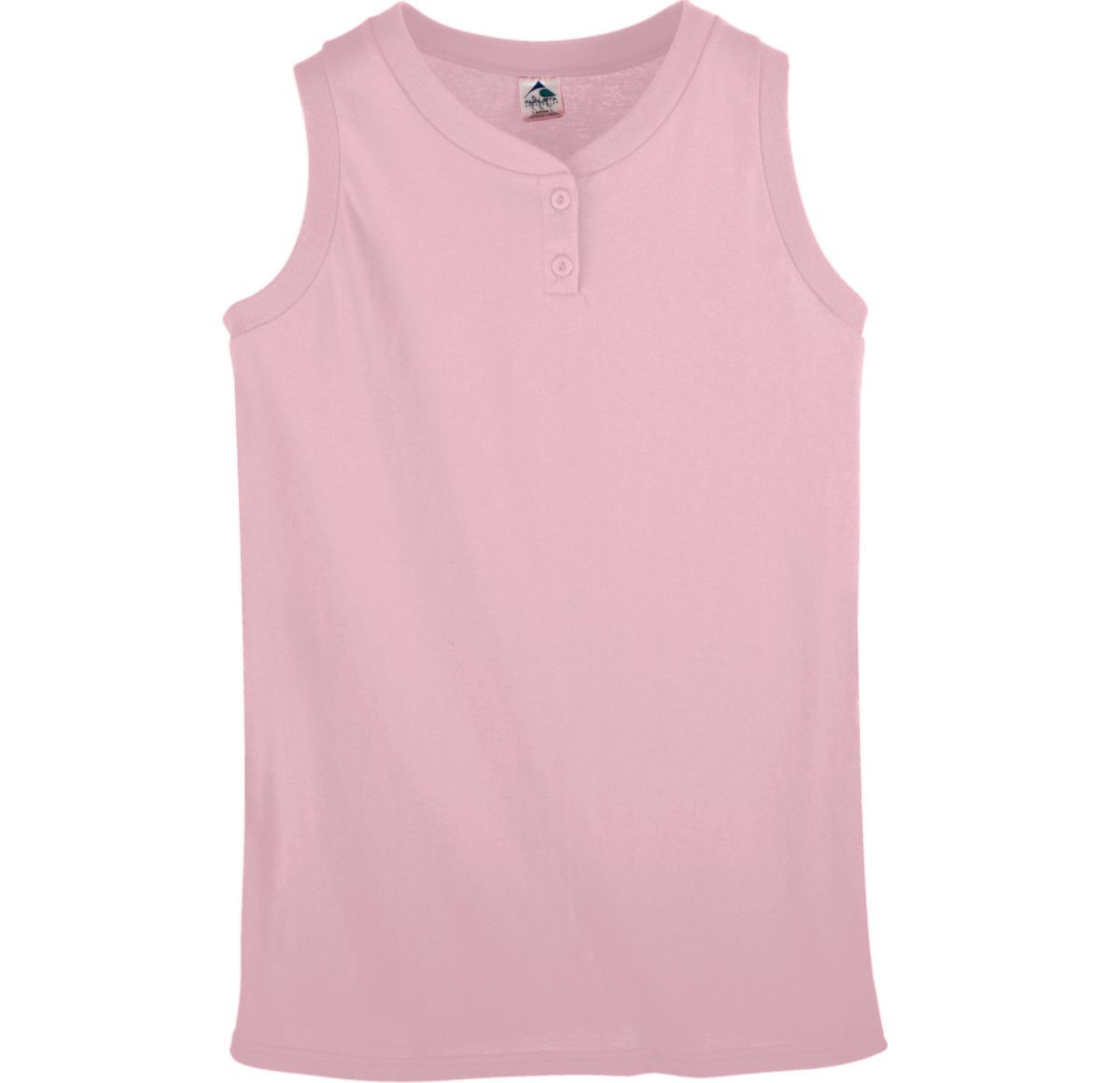 GIRLS SLEEVELESS TWO-BUTTON SOFTBALL JERSEY - Apparel Globe