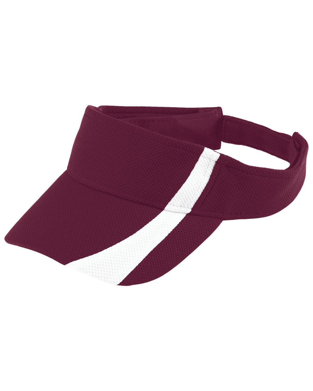 Adult Adjustable Wicking Mesh Two-Color Visor - Apparel Globe