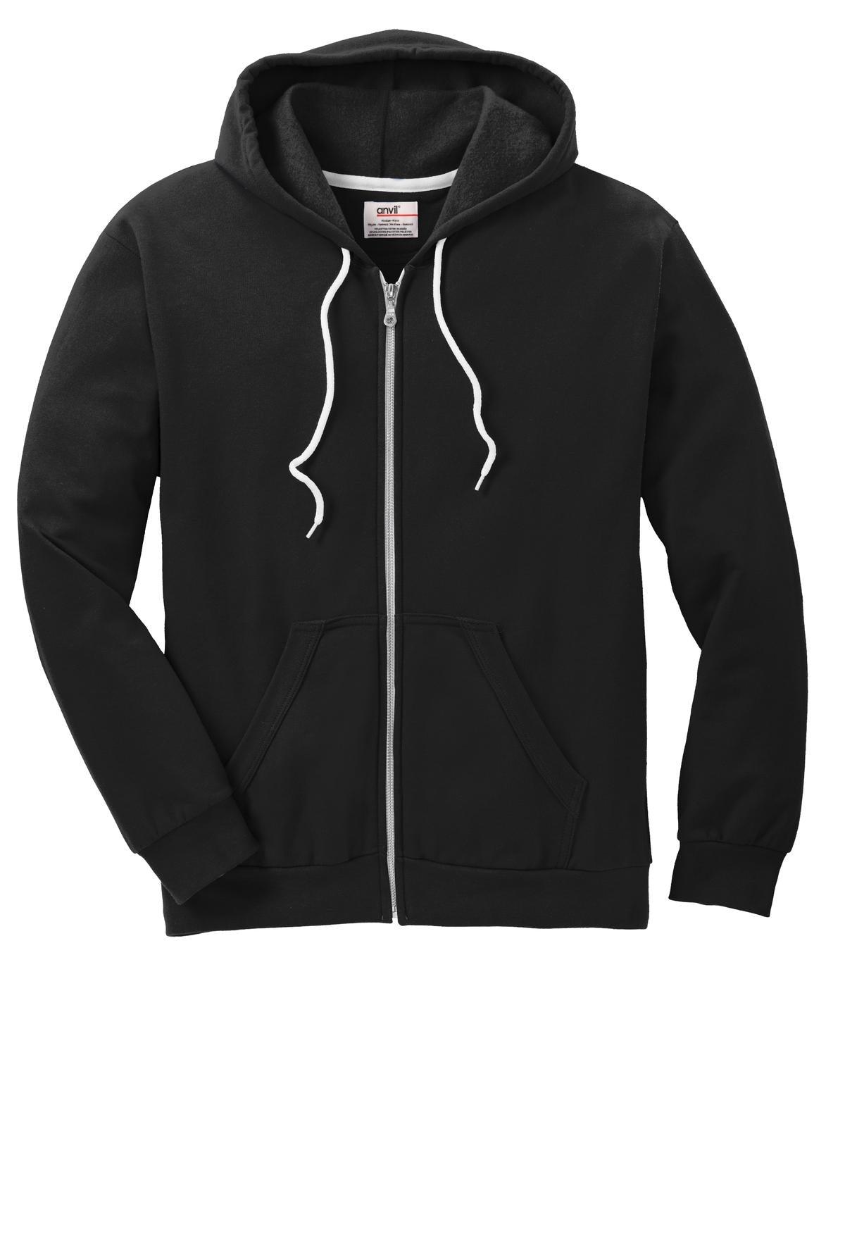DISCONTINUED Anvil® Full-Zip Hooded Sweatshirt. 71600 - Apparel Globe