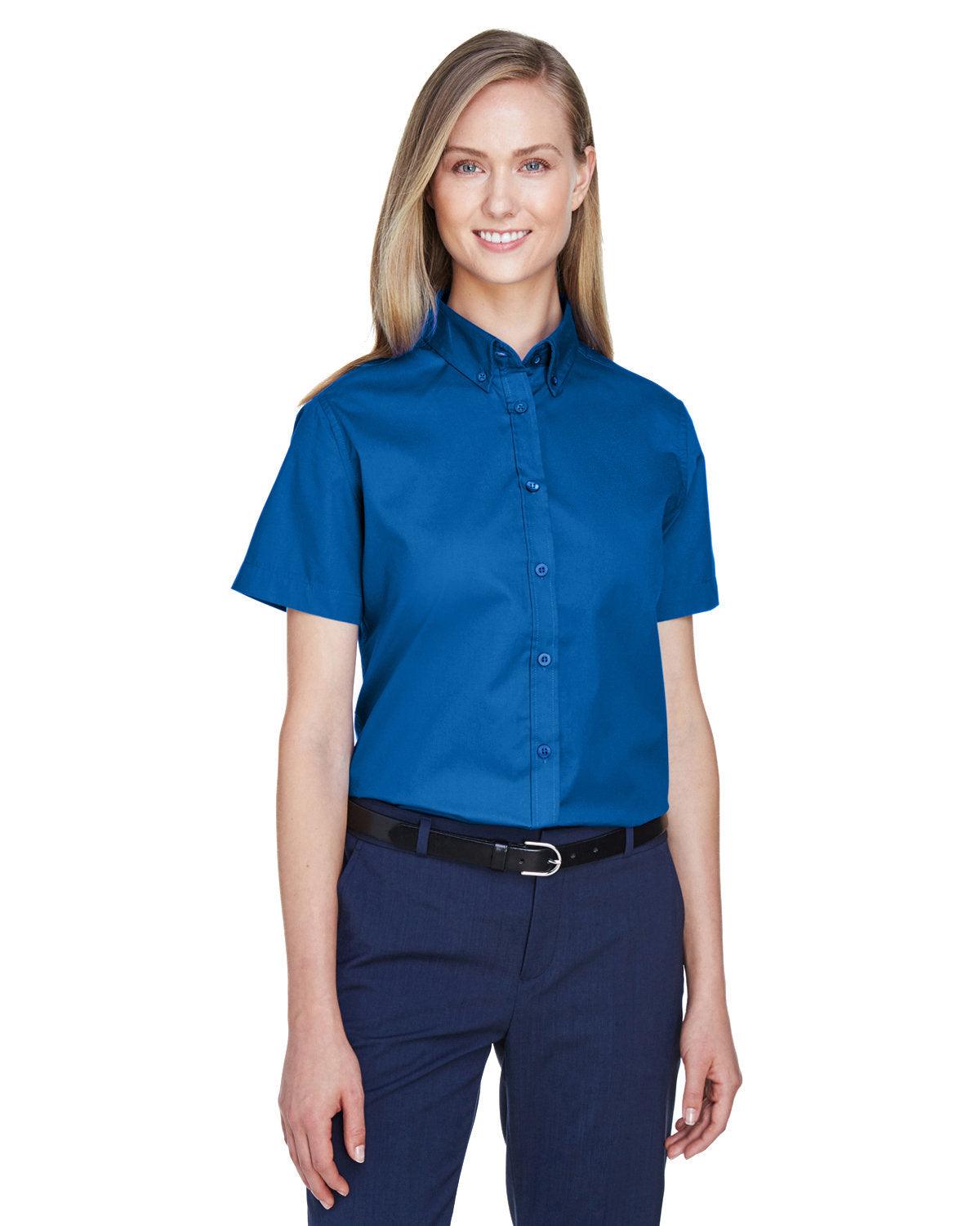 Ladies' Optimum Short-Sleeve Twill Shirt - Apparel Globe