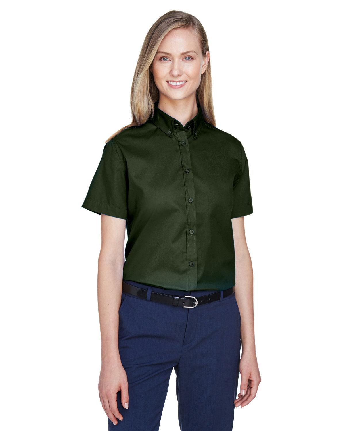 Ladies' Optimum Short-Sleeve Twill Shirt - Apparel Globe