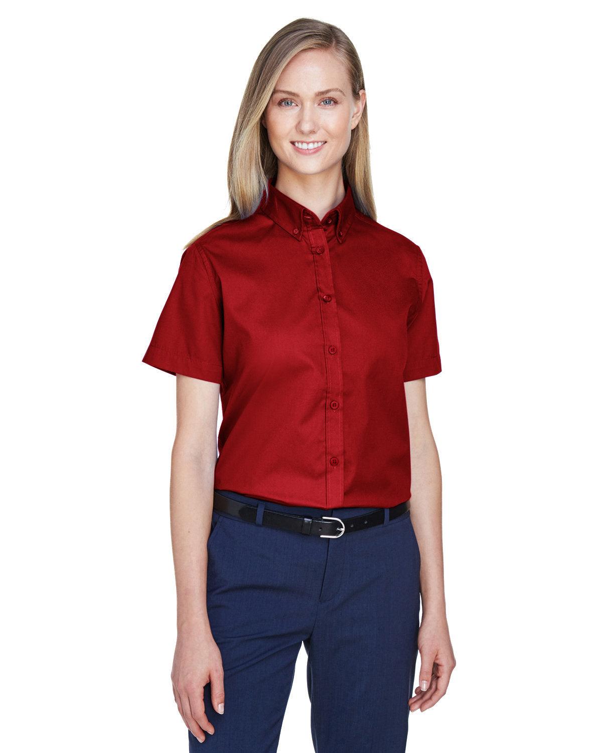 Ladies' Optimum Short-Sleeve Twill Shirt - Apparel Globe