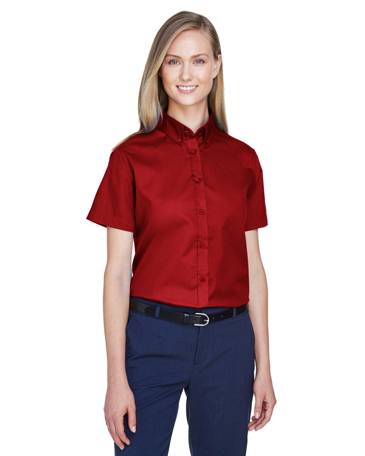 Ladies' Optimum Short-Sleeve Twill Shirt - Apparel Globe