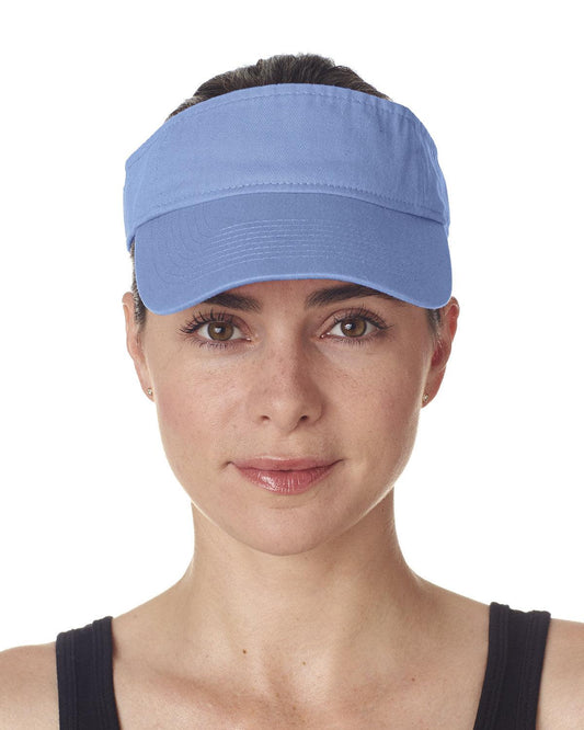 Adult Classic Cut Chino Cotton Twill Visor - Apparel Globe