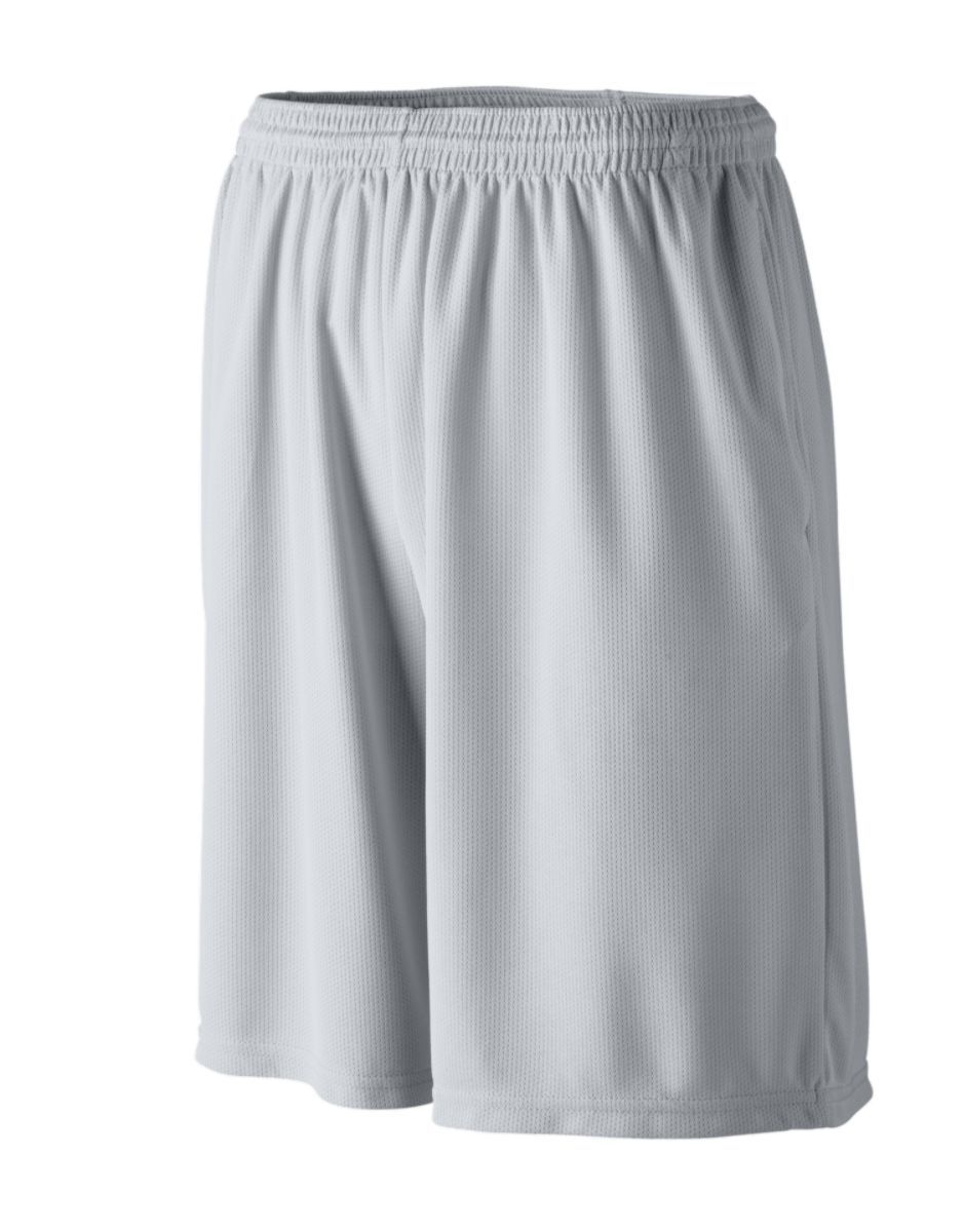 YOUTH LONGER LENGTH WICKING SHORTS WITH POCKETS - Apparel Globe