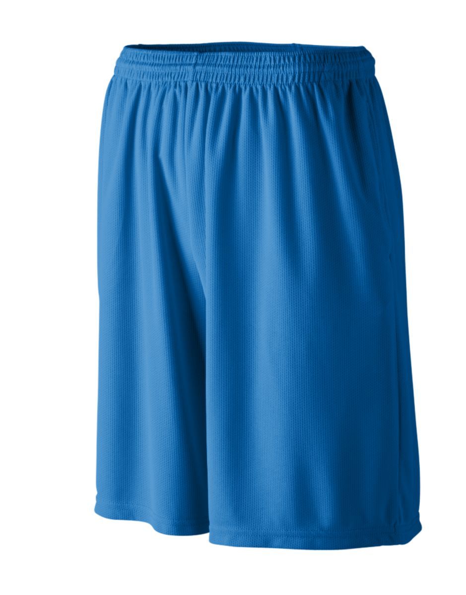 YOUTH LONGER LENGTH WICKING SHORTS WITH POCKETS - Apparel Globe