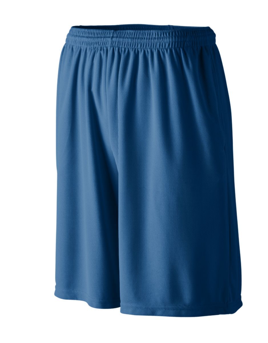 YOUTH LONGER LENGTH WICKING SHORTS WITH POCKETS - Apparel Globe