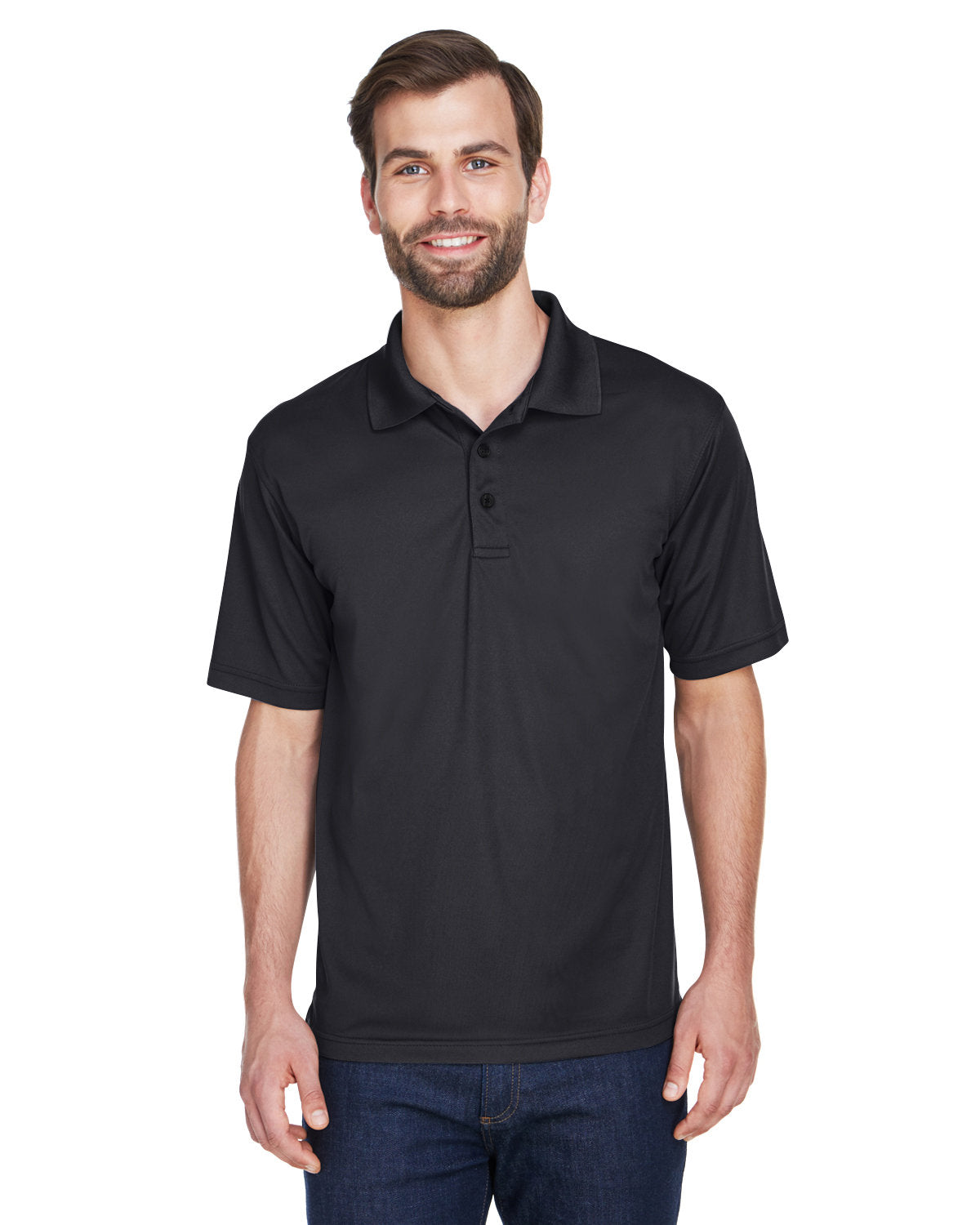 Elevated Comfort: UltraClub Men's Tall Cool & Dry Mesh PiquÃ© Polo