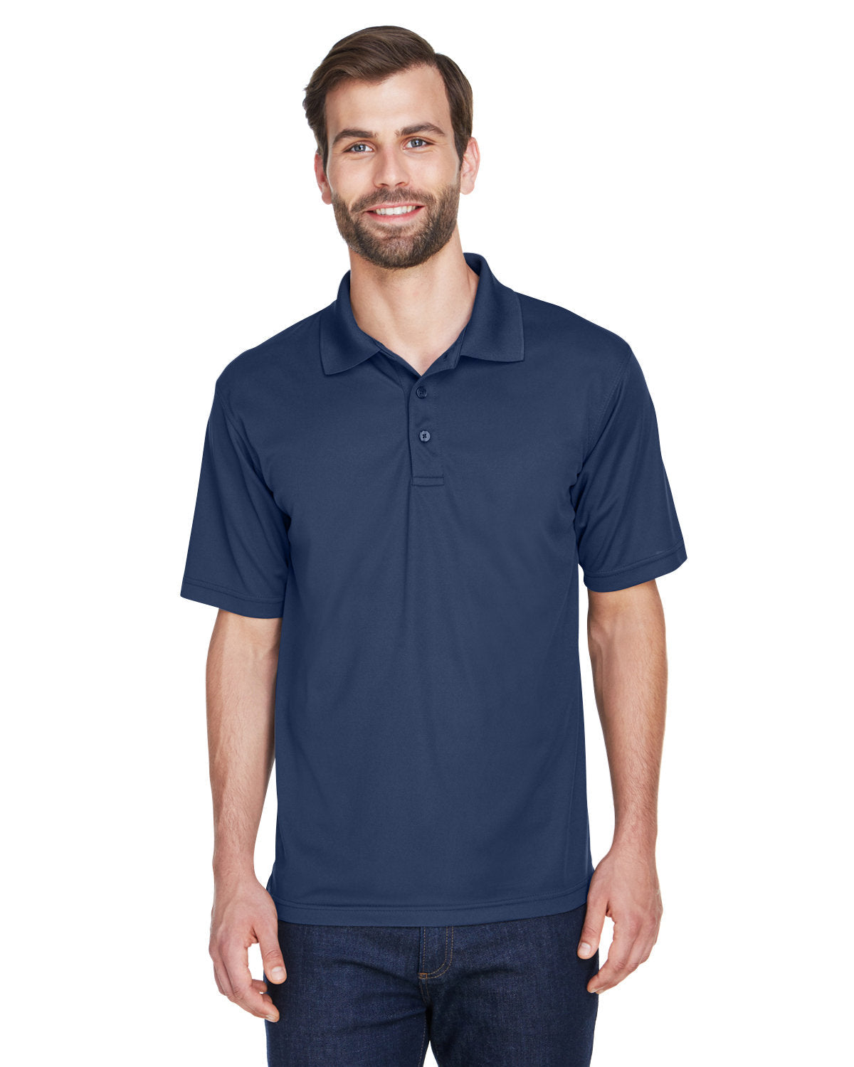 Elevated Comfort: UltraClub Men's Tall Cool & Dry Mesh PiquÃ© Polo