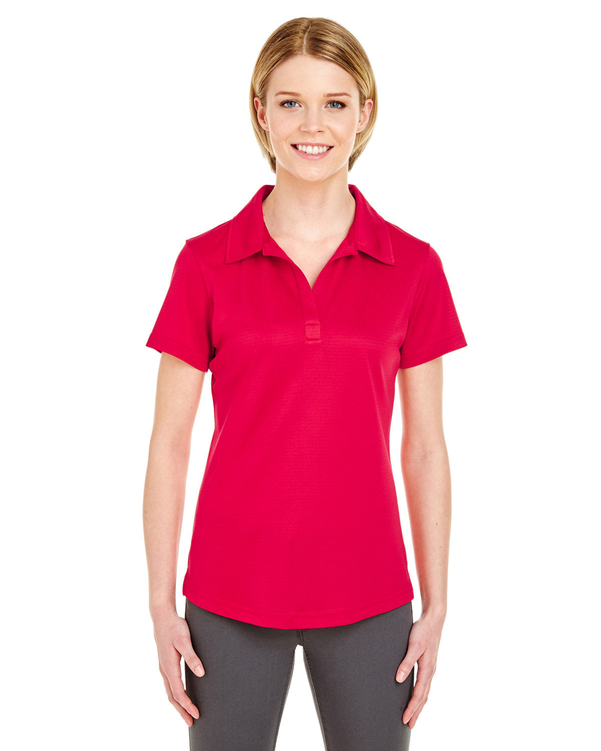 Effortless Sophistication: UltraClub Ladies' Cool & Dry Jacquard Stripe Polo