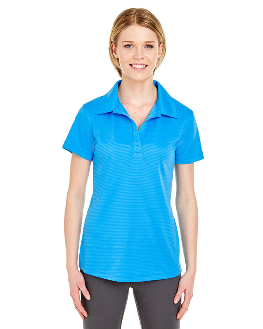 Effortless Sophistication: UltraClub Ladies' Cool & Dry Jacquard Stripe Polo