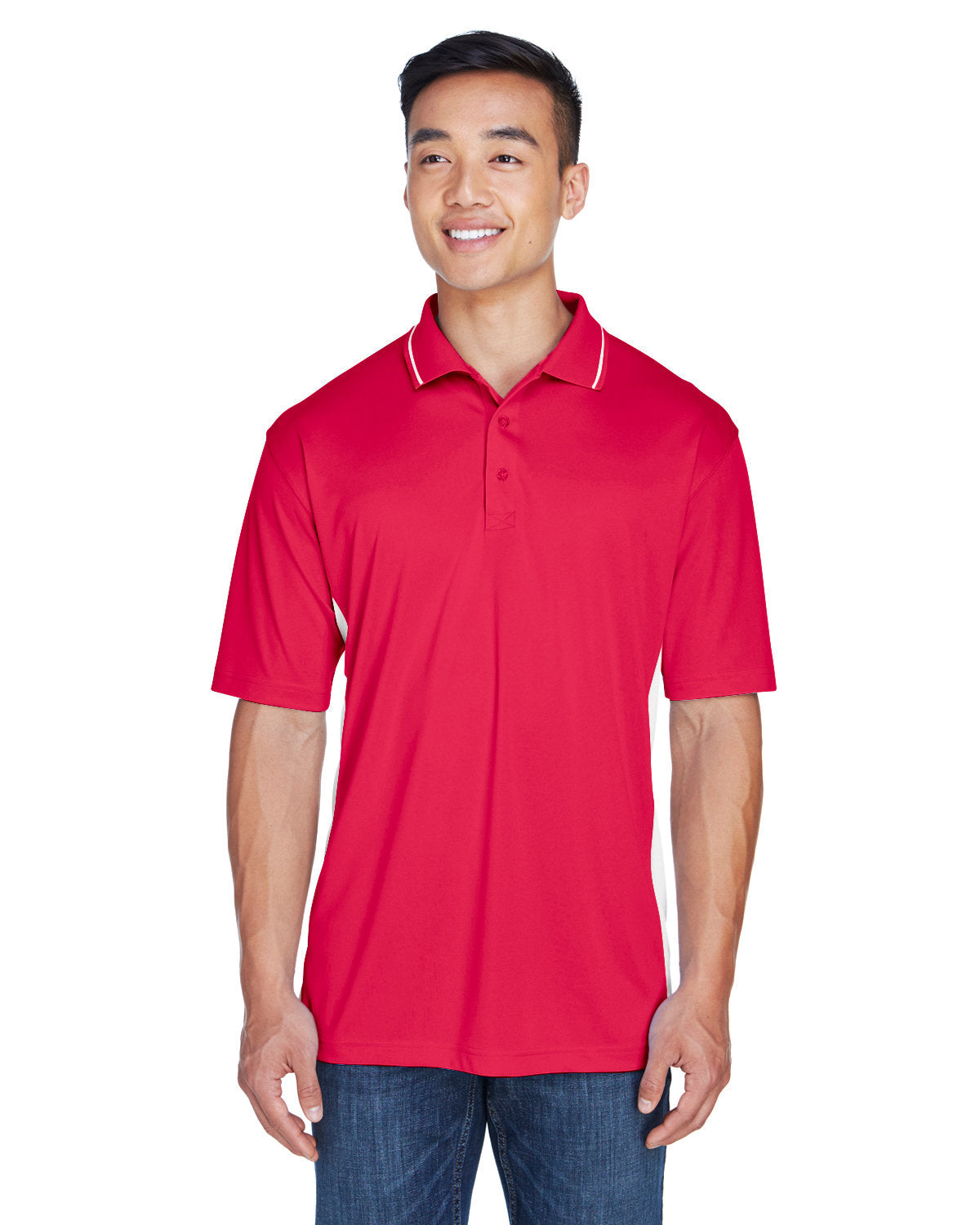 Elevate Your Game: UltraClub Men's Cool & Dry Sport Two-Tone Polo