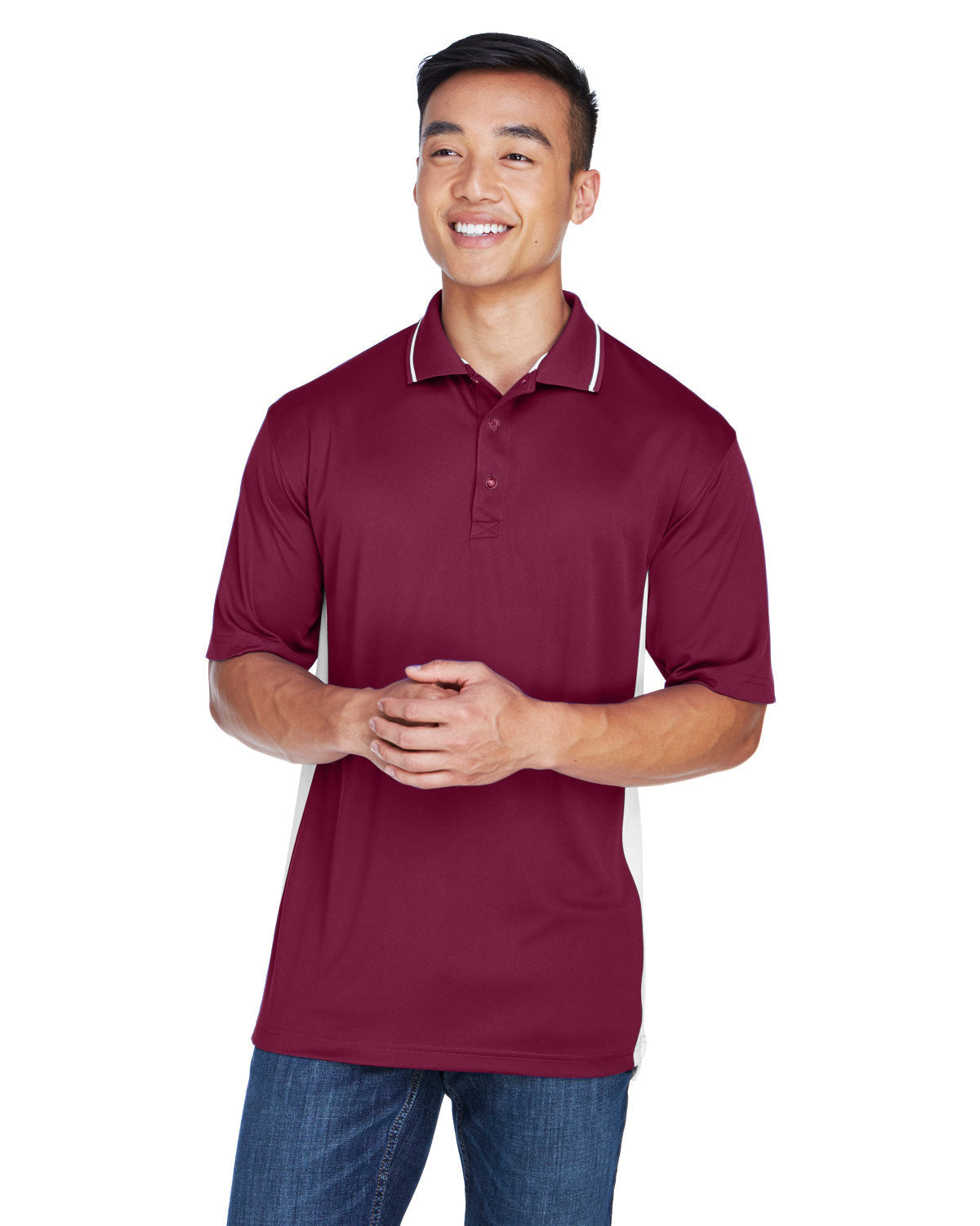 Elevate Your Game: UltraClub Men's Cool & Dry Sport Two-Tone Polo