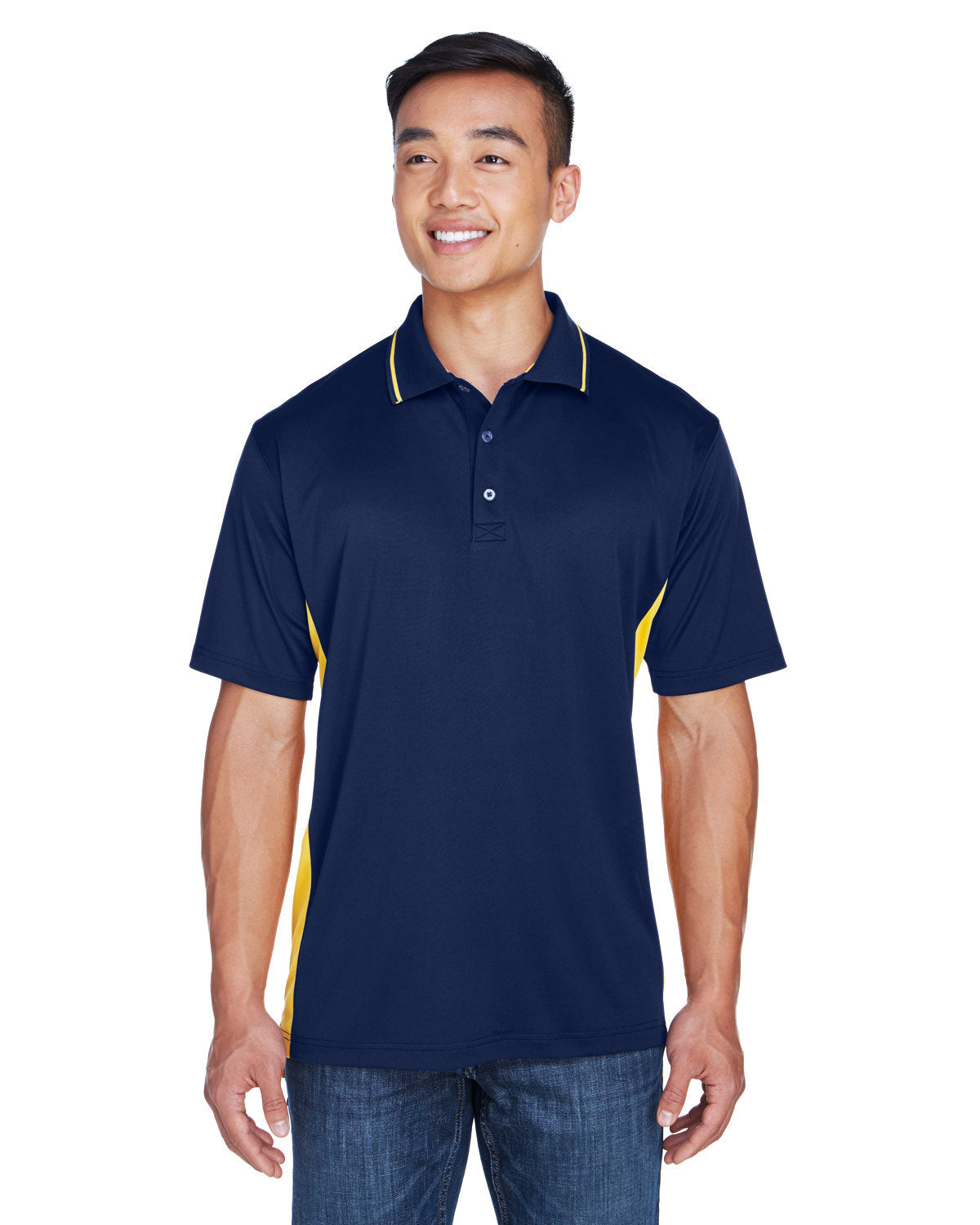 Elevate Your Game: UltraClub Men's Cool & Dry Sport Two-Tone Polo