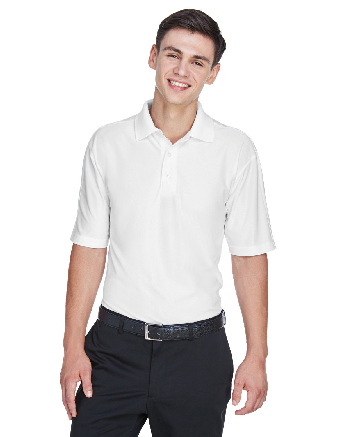 Elevate Your Presence: UltraClub Men's Cool & Dry Elite Performance Polo