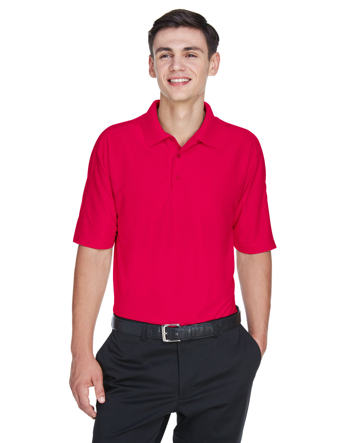 Elevate Your Presence: UltraClub Men's Cool & Dry Elite Performance Polo