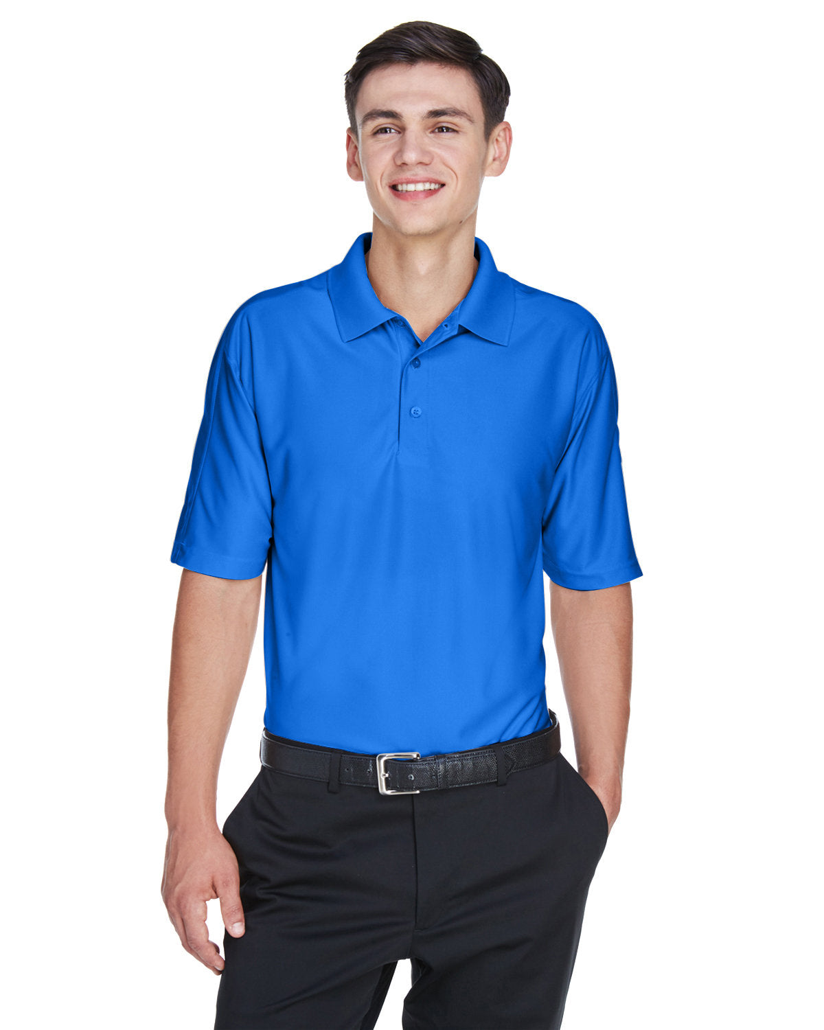 Elevate Your Presence: UltraClub Men's Cool & Dry Elite Performance Polo