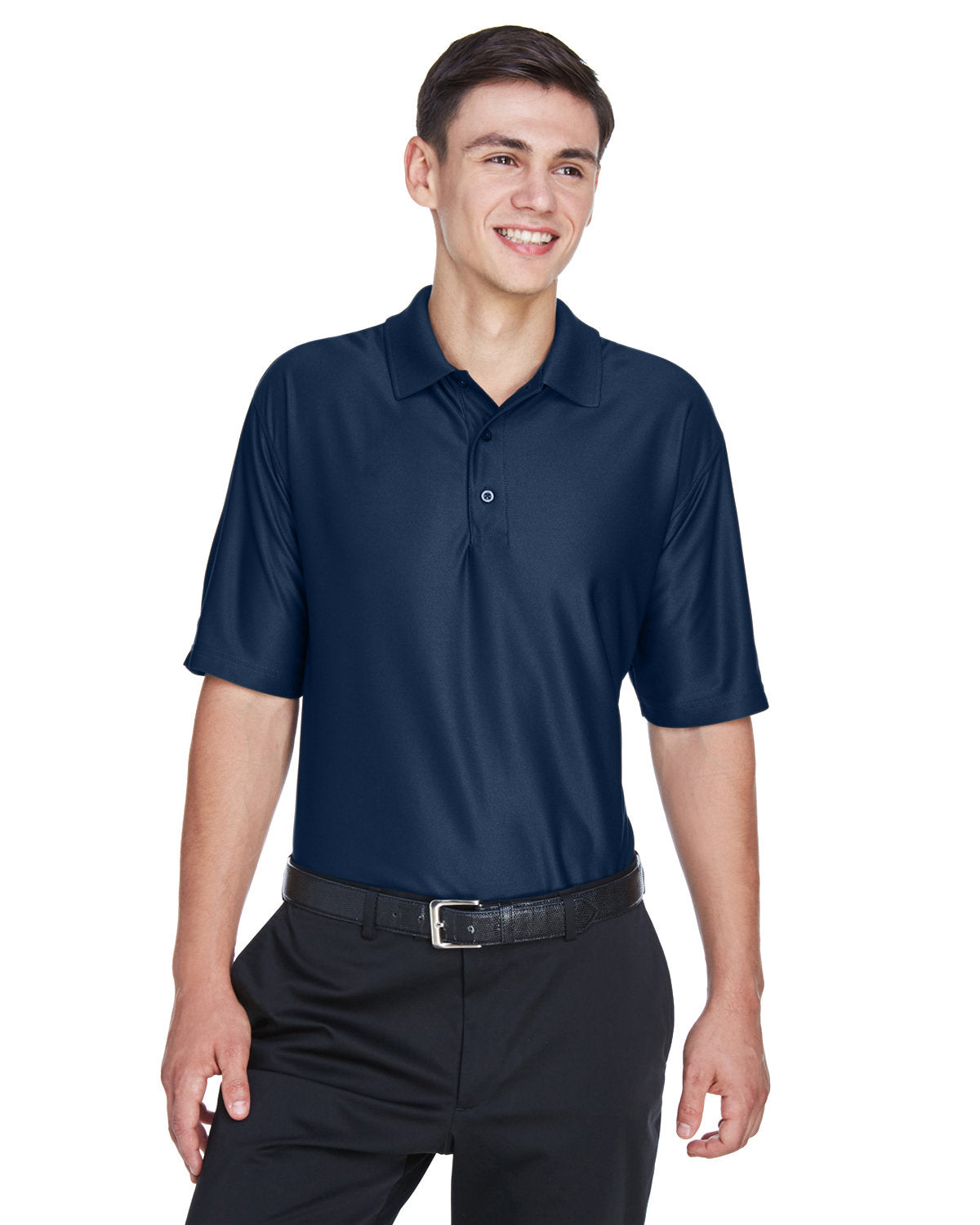 Elevate Your Presence: UltraClub Men's Cool & Dry Elite Performance Polo