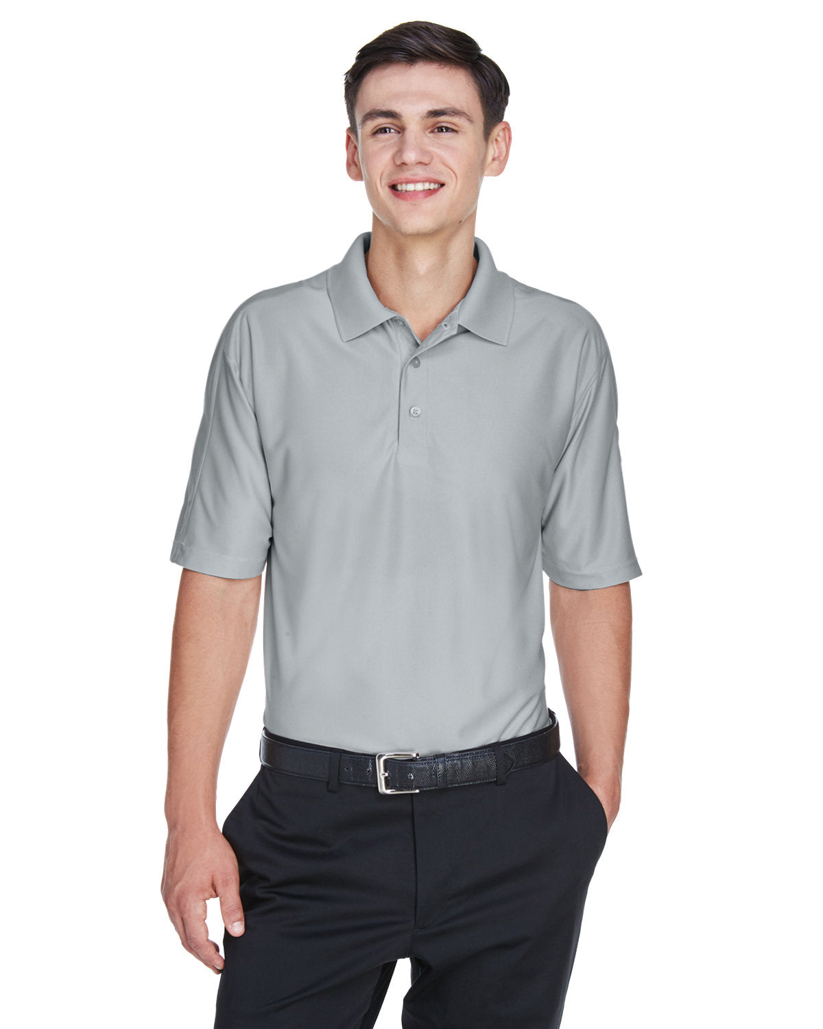 Elevate Your Presence: UltraClub Men's Cool & Dry Elite Performance Polo