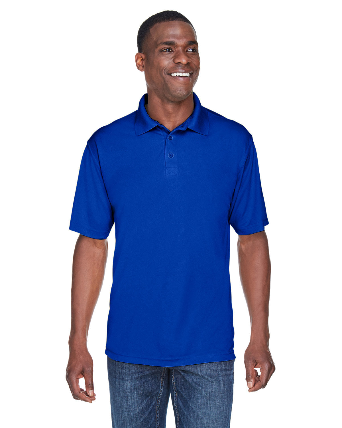 Elevate Performance: UltraClub Men's Cool & Dry Sport Performance Interlock Polo