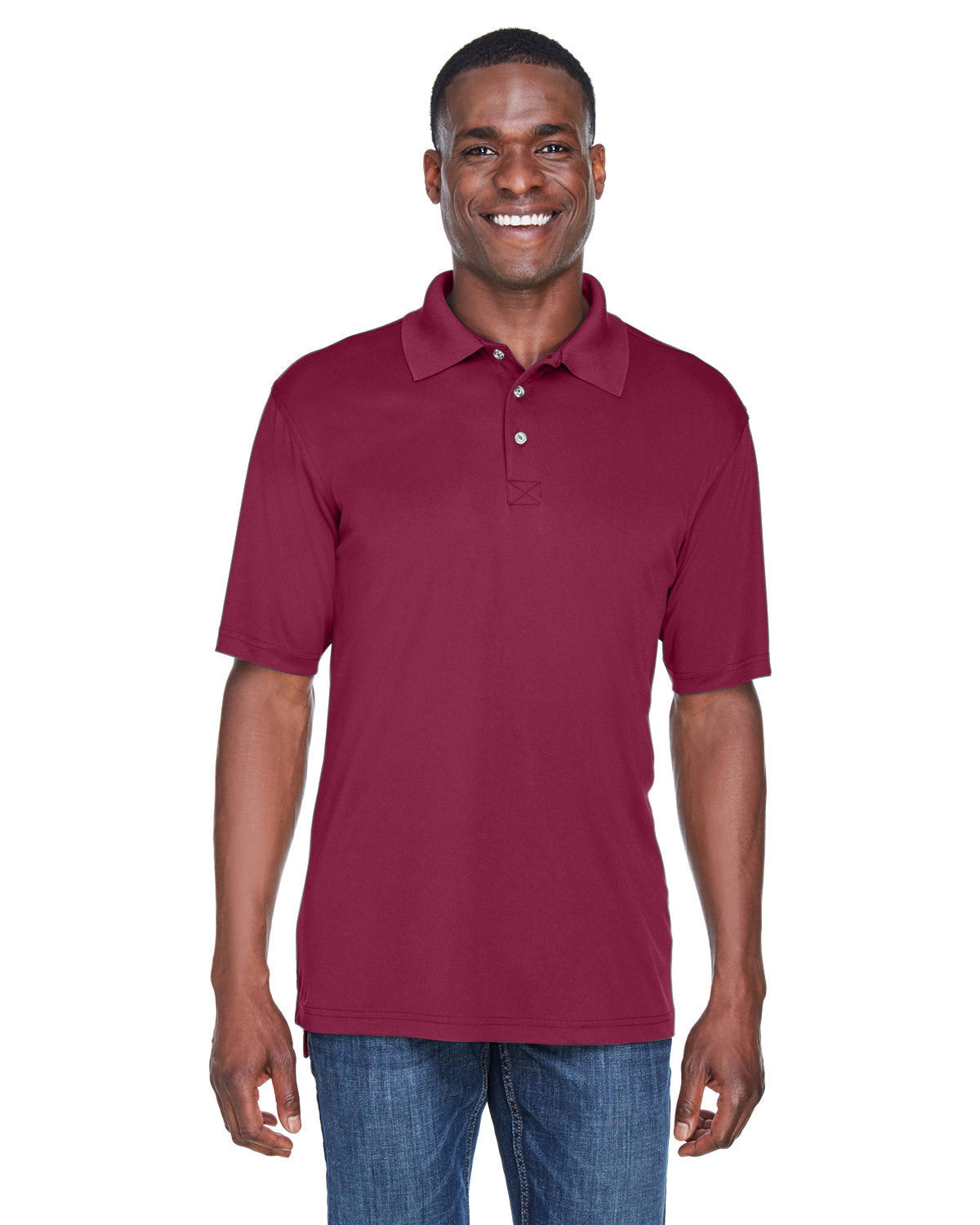Elevate Performance: UltraClub Men's Cool & Dry Sport Performance Interlock Polo