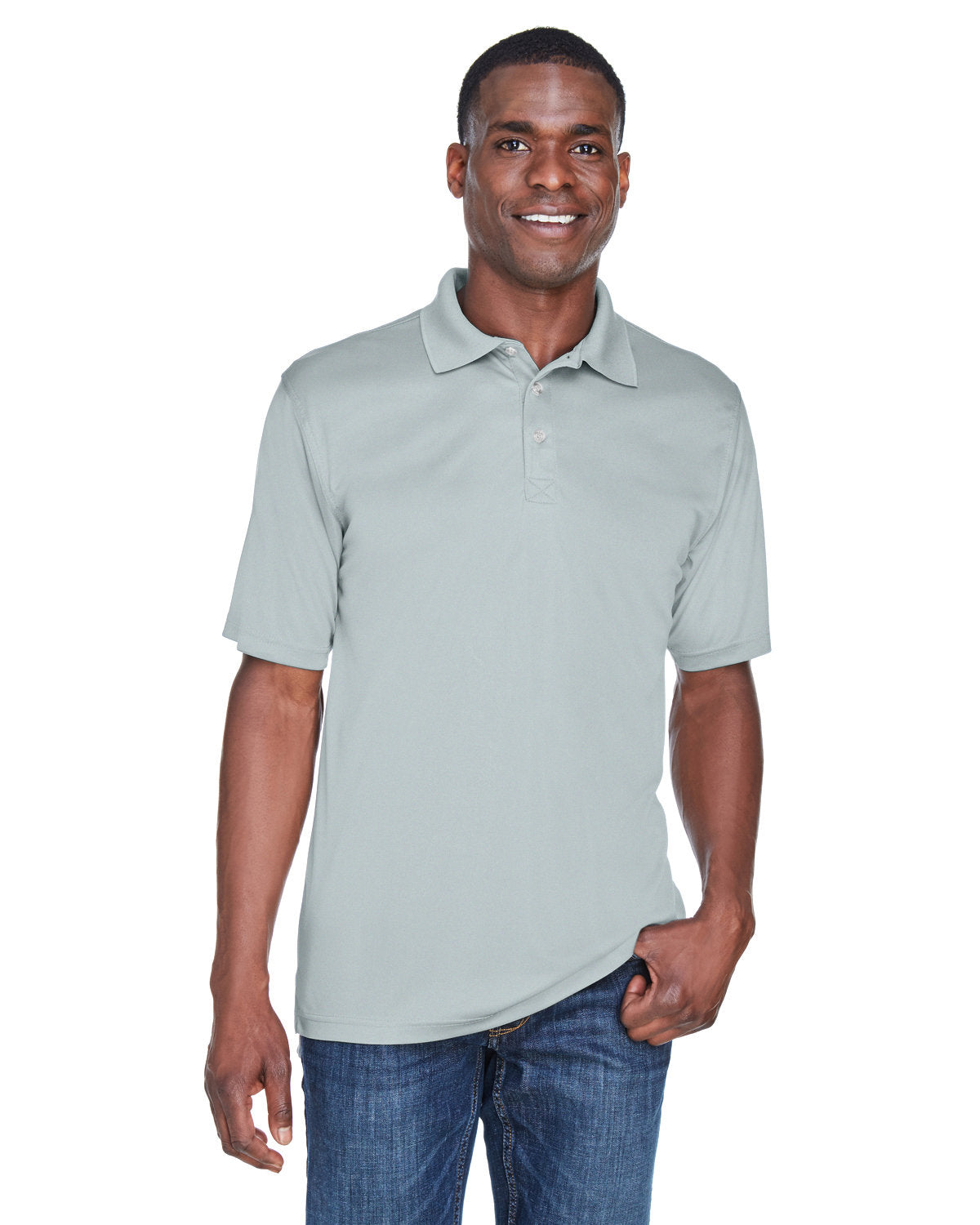 Elevate Performance: UltraClub Men's Cool & Dry Sport Performance Interlock Polo