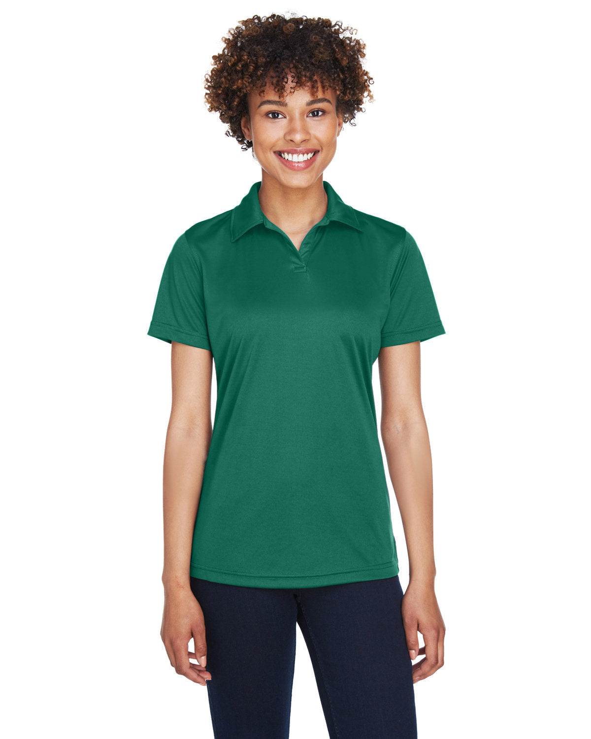 Effortless Excellence: UltraClub Ladies' Cool & Dry Sport Performance Interlock Polo