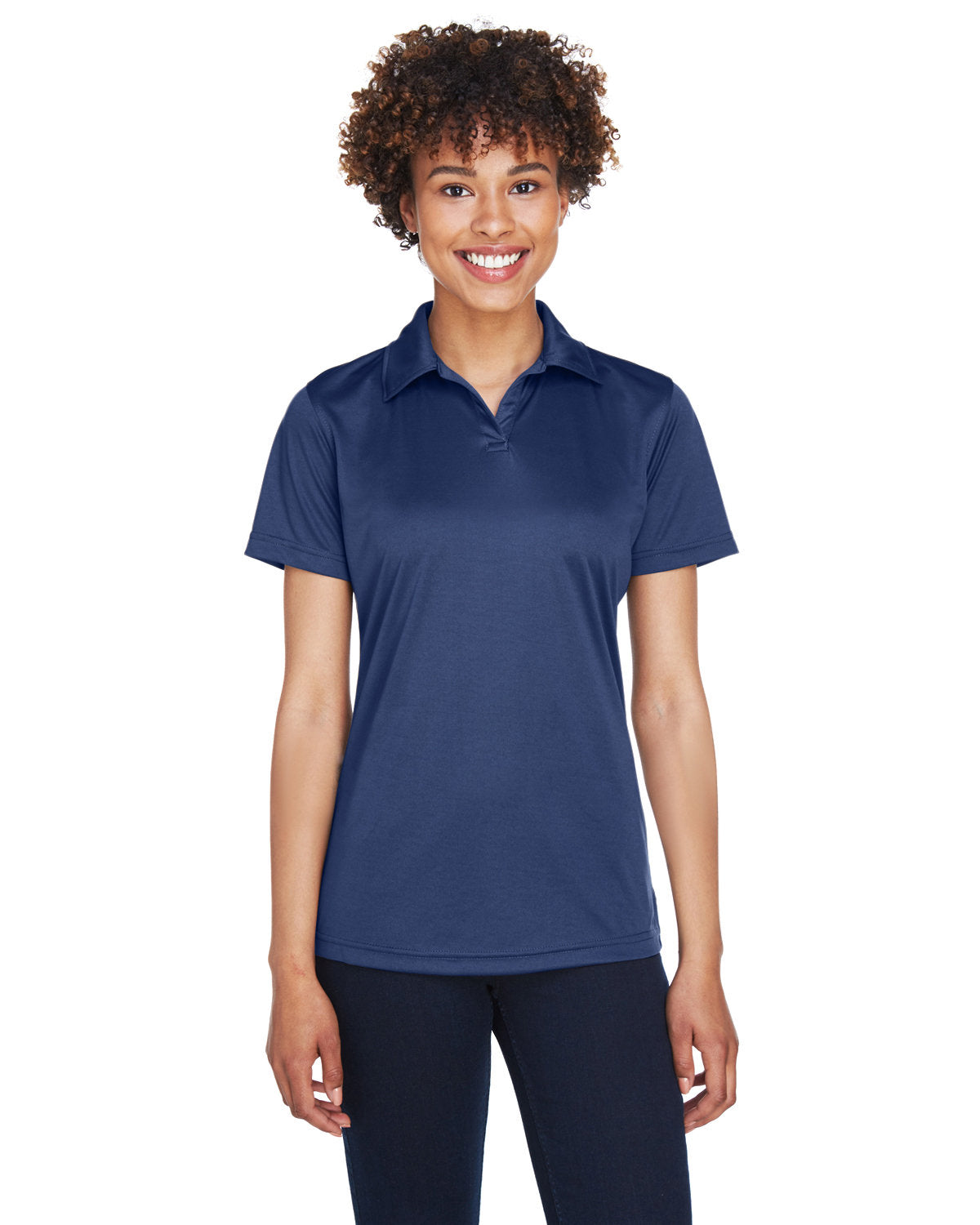 Effortless Excellence: UltraClub Ladies' Cool & Dry Sport Performance Interlock Polo