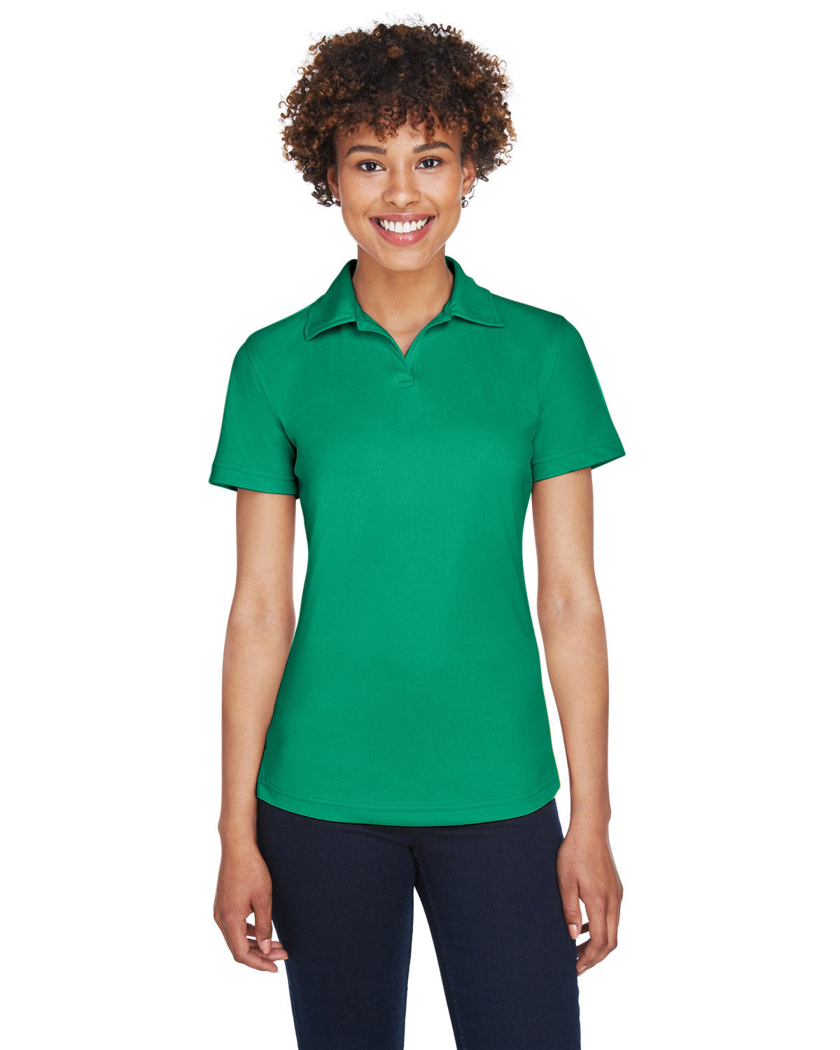 Effortless Excellence: UltraClub Ladies' Cool & Dry Sport Performance Interlock Polo