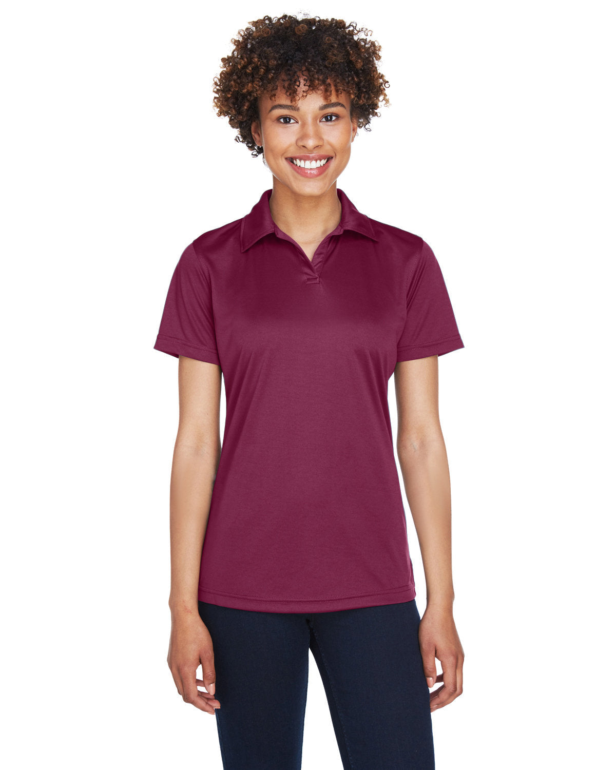 Effortless Excellence: UltraClub Ladies' Cool & Dry Sport Performance Interlock Polo