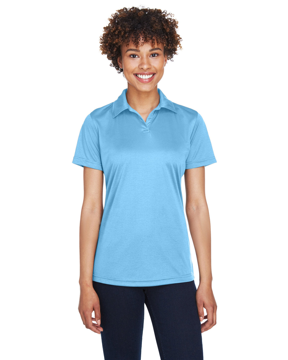 Effortless Excellence: UltraClub Ladies' Cool & Dry Sport Performance Interlock Polo
