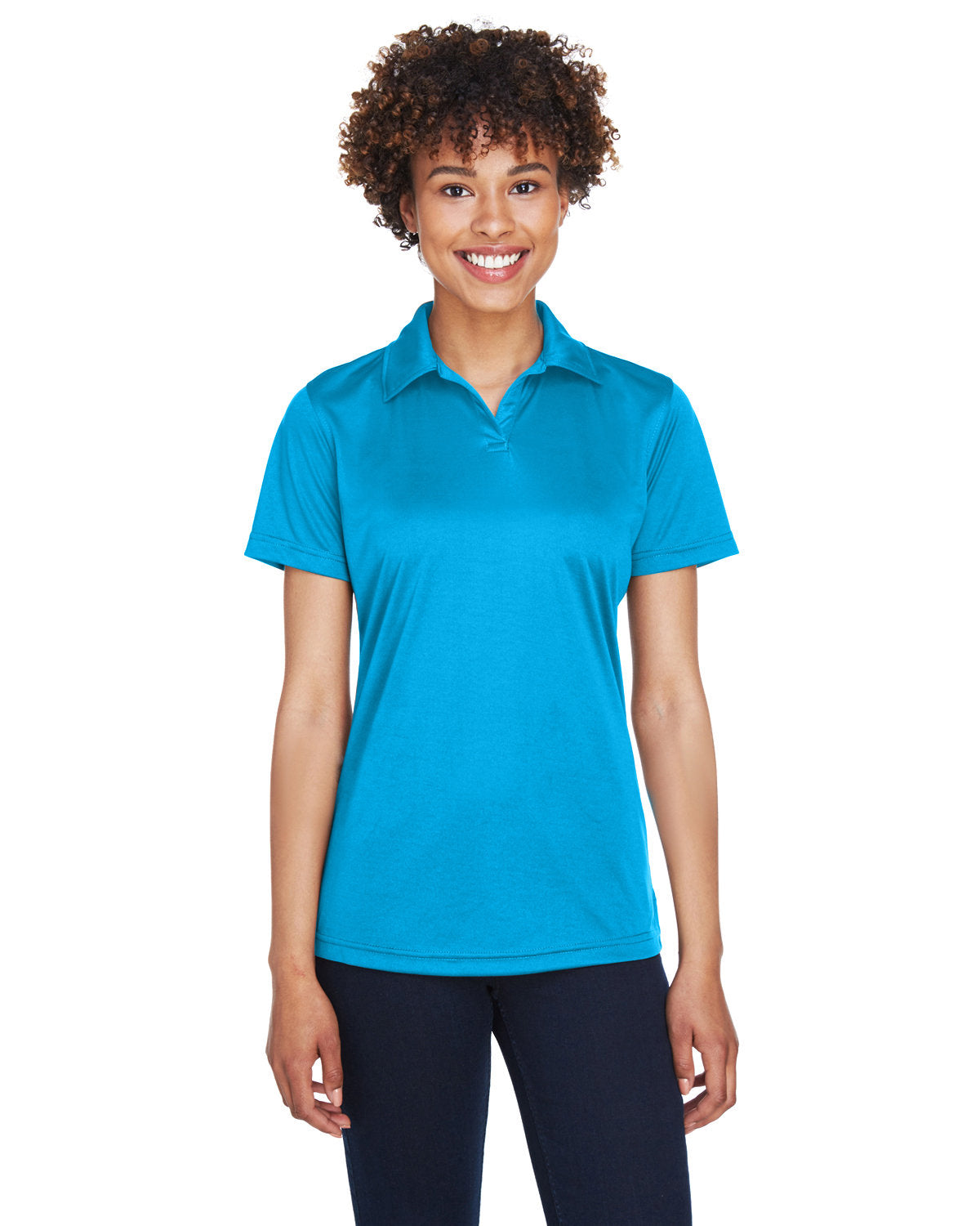 Effortless Excellence: UltraClub Ladies' Cool & Dry Sport Performance Interlock Polo