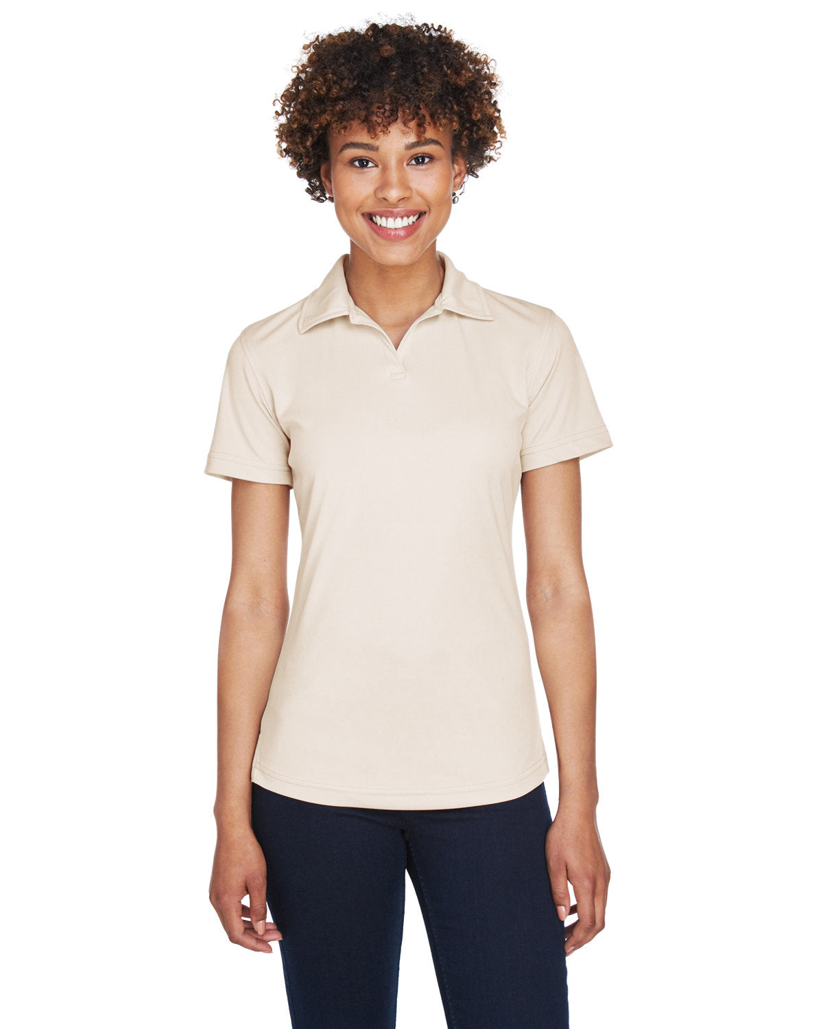 Effortless Excellence: UltraClub Ladies' Cool & Dry Sport Performance Interlock Polo