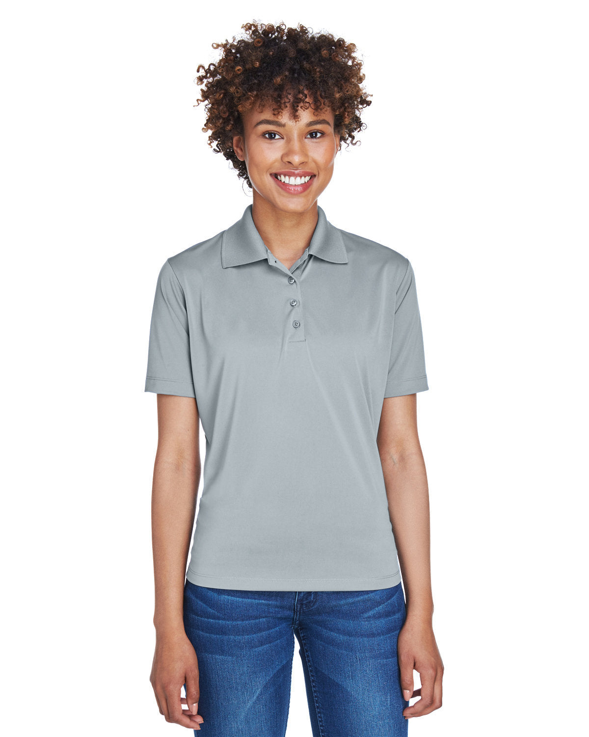 Effortless Elegance: UltraClub Ladies' Cool & Dry 8-Star Elite Performance Interlock Polo
