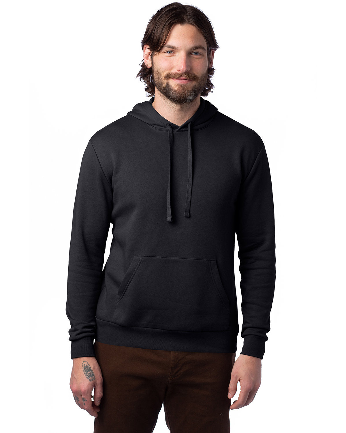 Alternative Adult Eco Cozy Fleece Pullover Hooded Sweatshirt: Sustainable Comfort for All Seasons