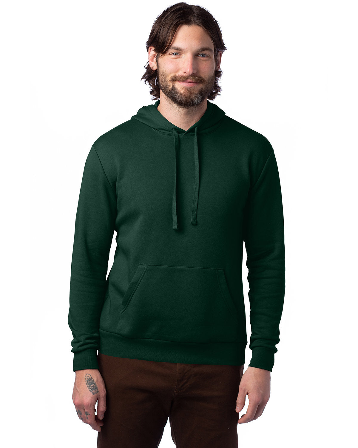 Alternative Adult Eco Cozy Fleece Pullover Hooded Sweatshirt: Sustainable Comfort for All Seasons